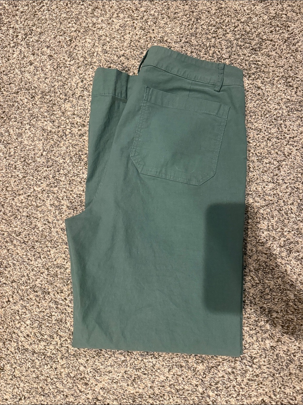 J. Crew Wide-Leg Pants in Dark Teal Green